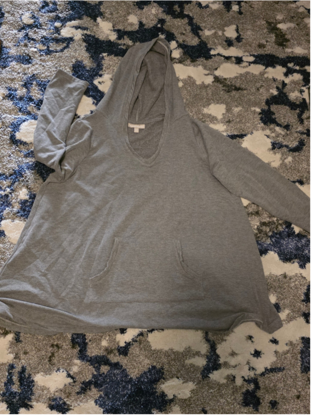 Women's Woman Within Grey Hoodie Sweatshirt Size 18